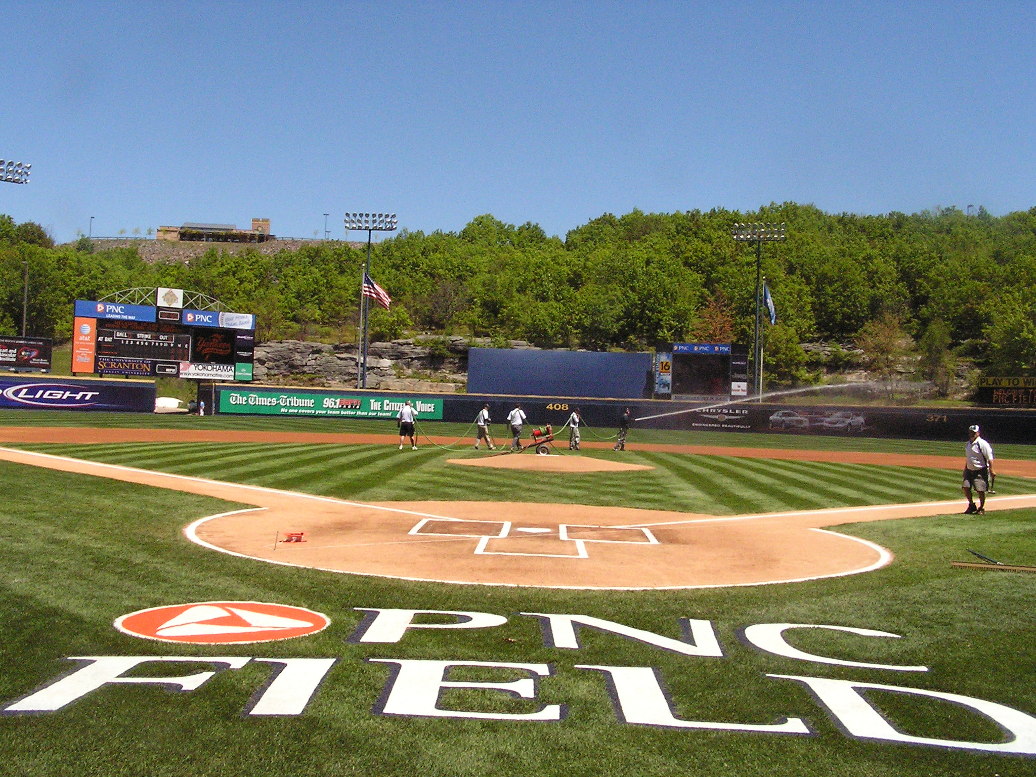 From behind Home Plate -PNC Field, Moosic